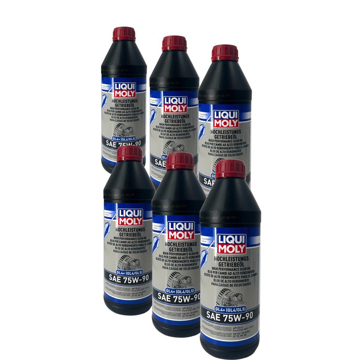 Liqui Moly Hochleistungs-Getriebeöl (GL4+) SAE 75W-90 6x1 Liter