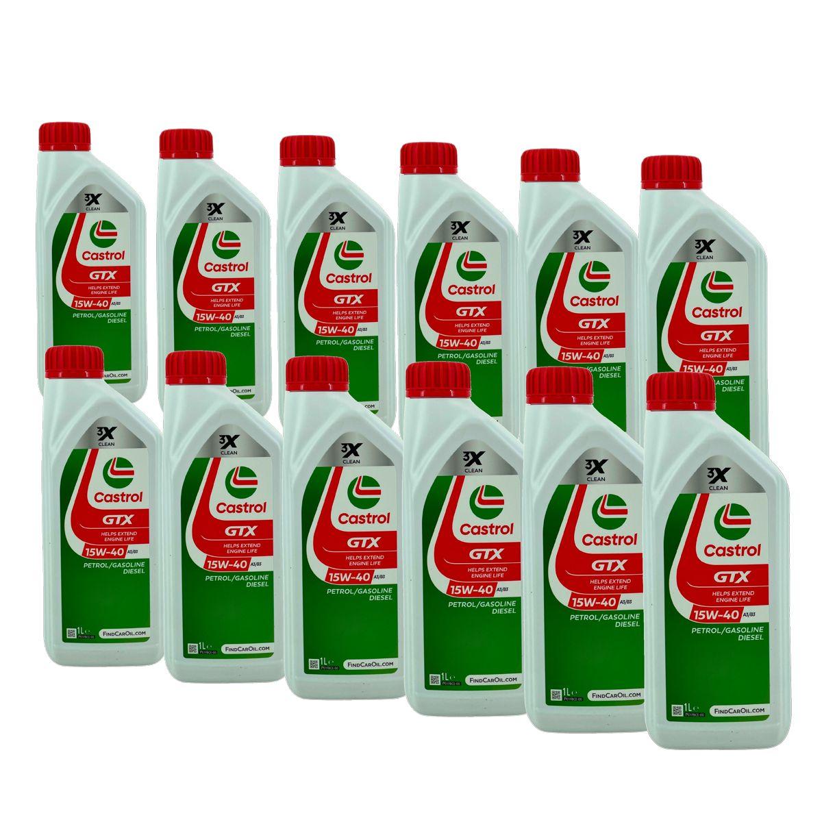 Castrol GTX 15W-40 A3/B3 12x1 Liter