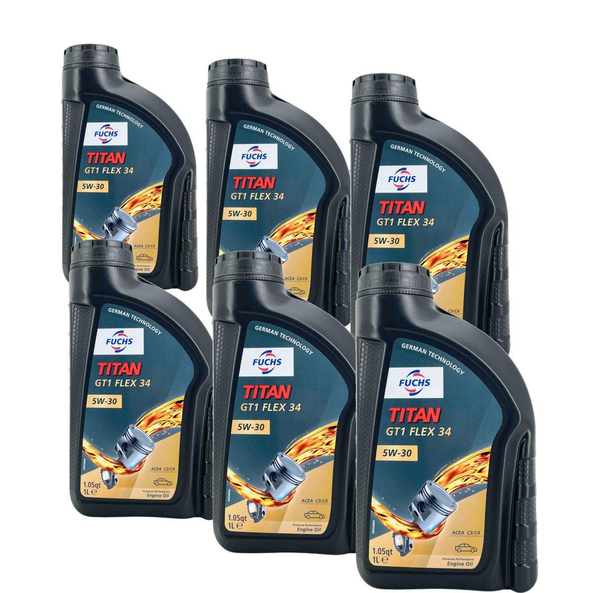 Fuchs Titan GT1 Flex 34 5W-30 6x1 Liter