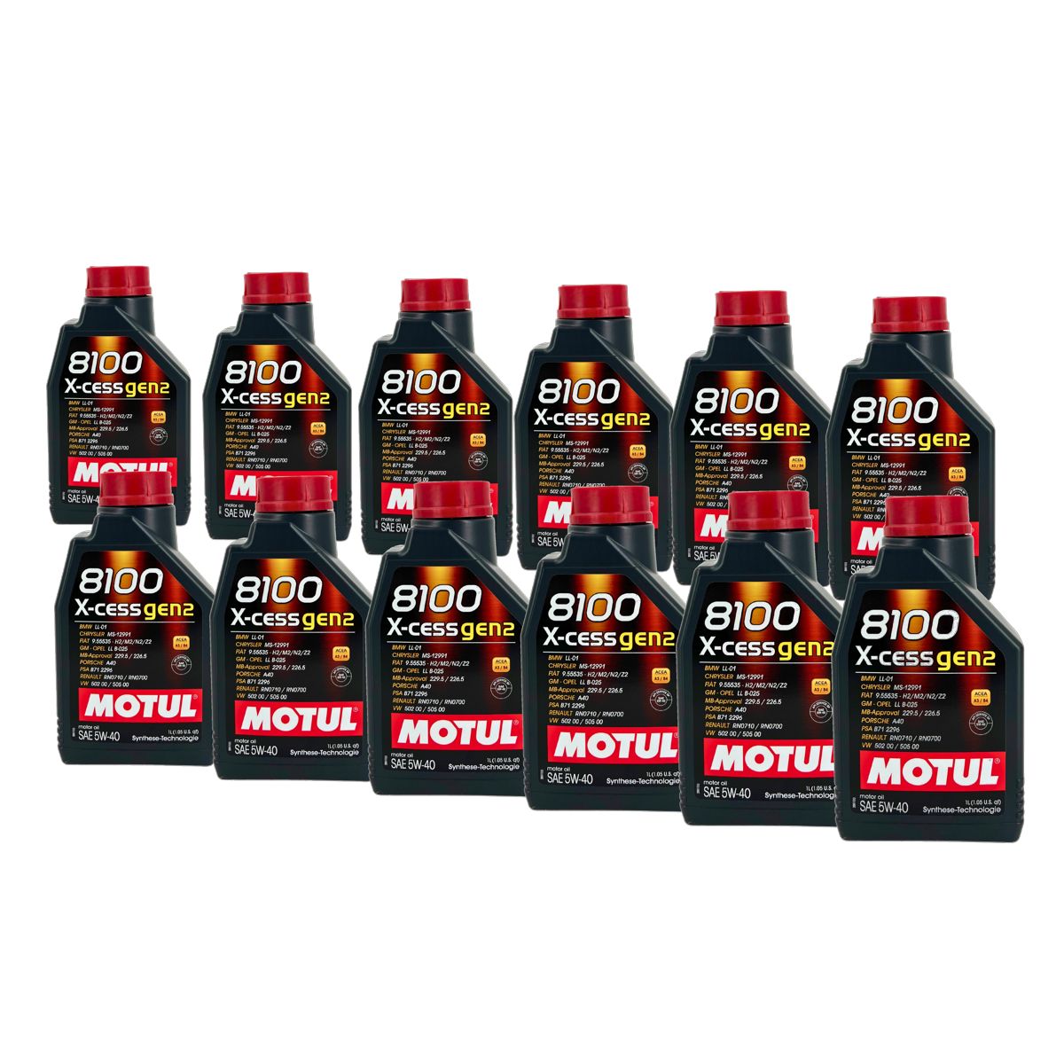 Motul 8100 X-cess GEN2 5W-40 12x1 Liter
