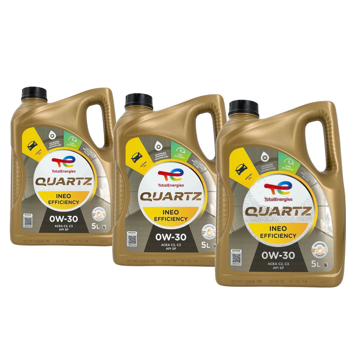 Total Quartz Ineo Efficiency 0W-30 3x5 Liter