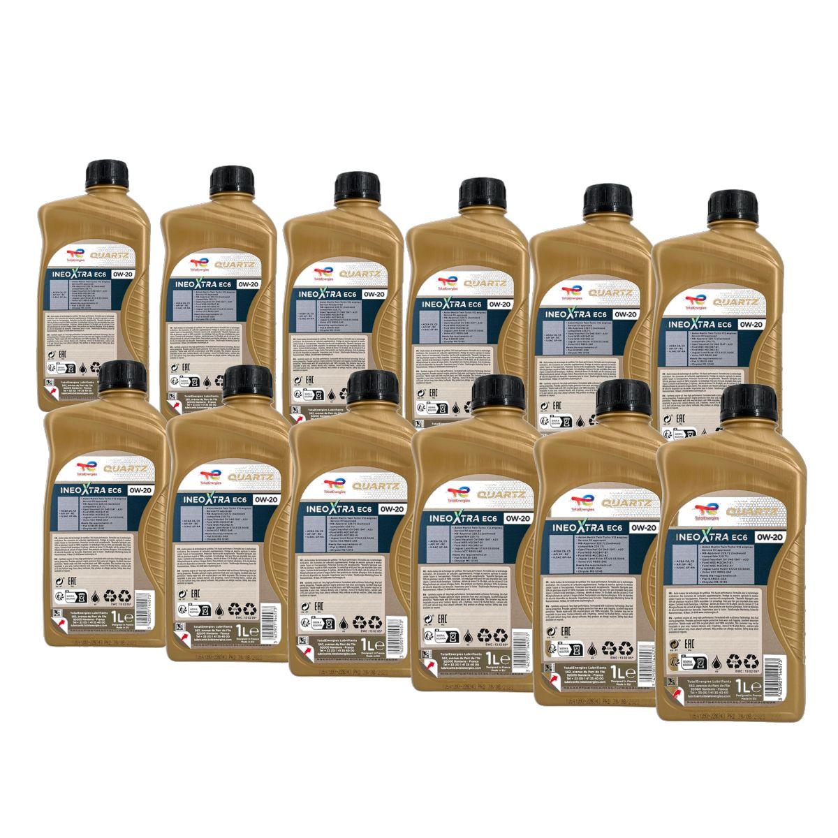 Total Quartz Ineo Xtra EC6 0W-20 12x1 Liter