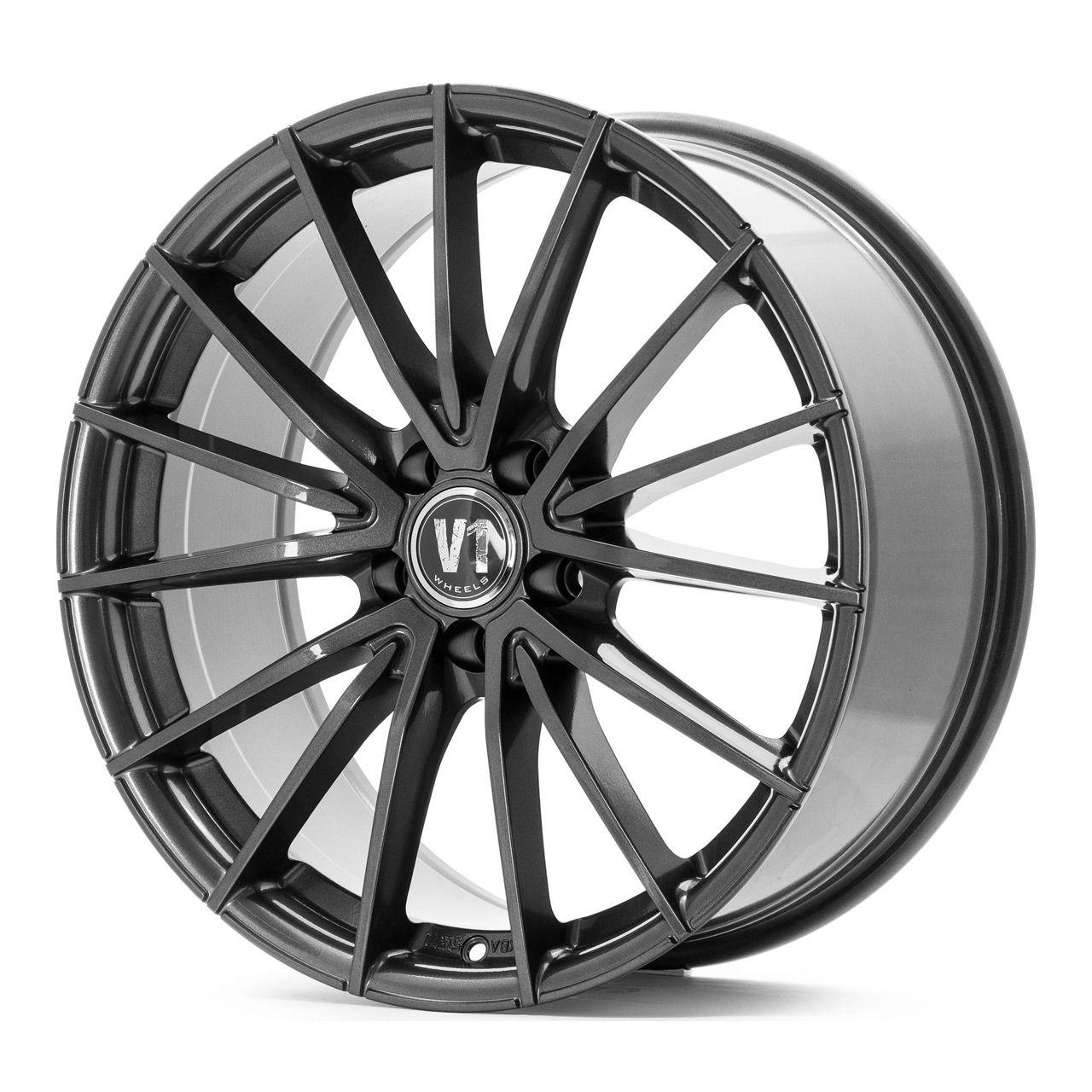 V1 WHEELS V2 Daytona Grau lackiert 8.0Jx18 5x120 ET35