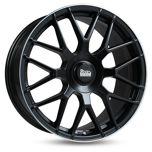 MAM WHEELS MAM GT1 matt black lip polished 7.5Jx17 5x112 ET35