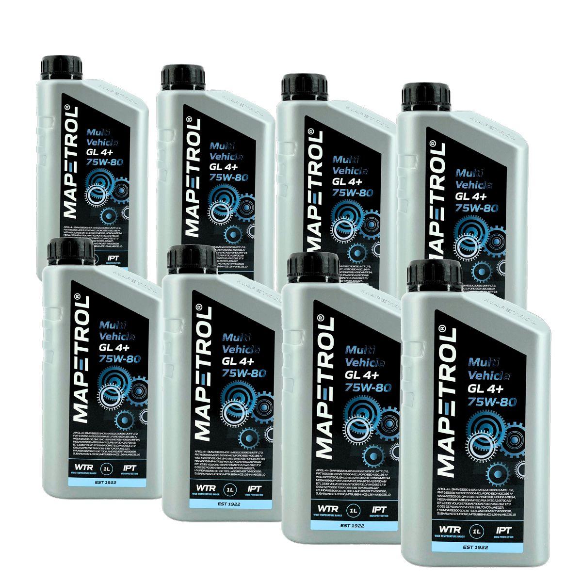 Mapetrol Multi Vehicle GL 4+ 75W-80 8x1 Liter