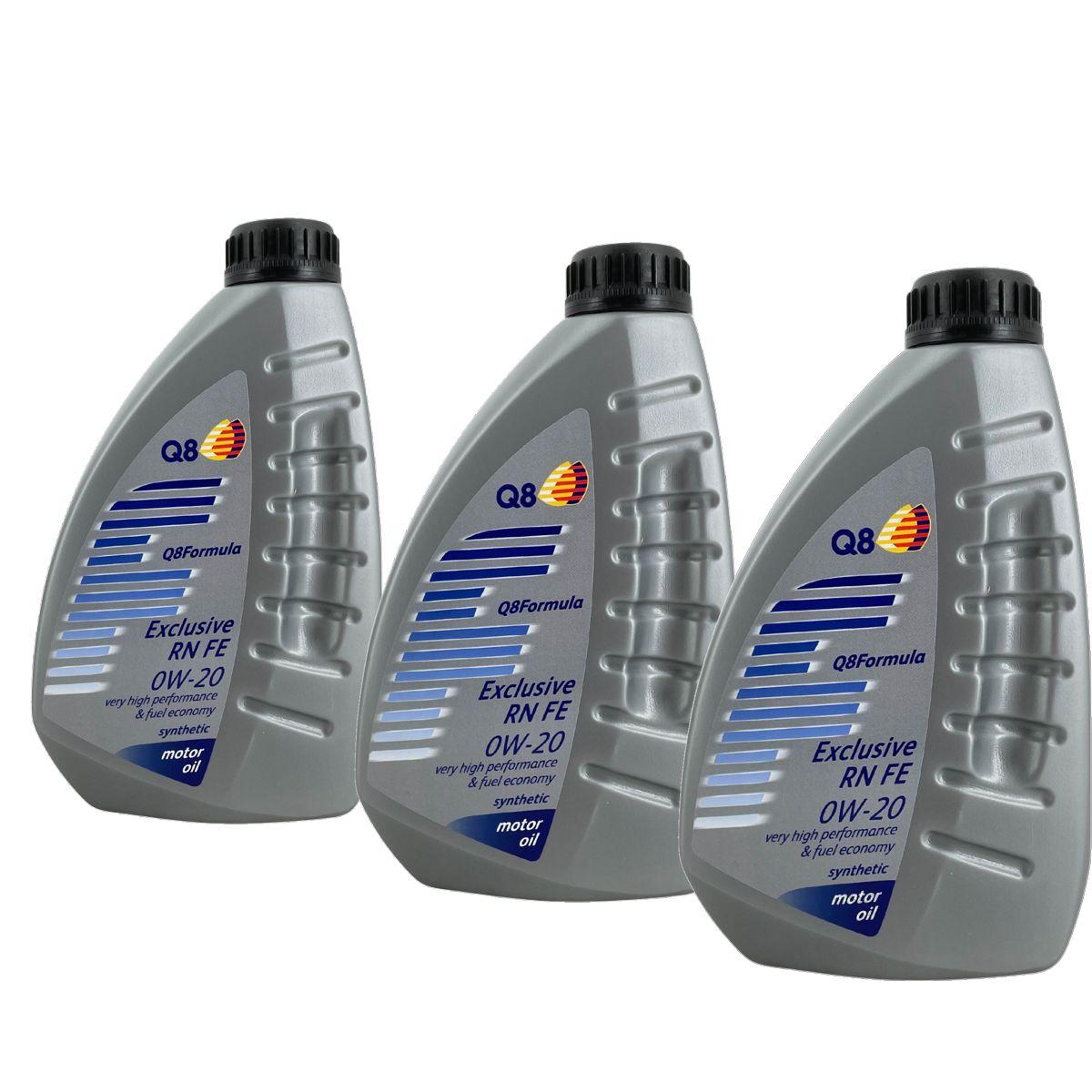 Q8 Formula Exclusive RN FE 0W-20 3x1 Liter