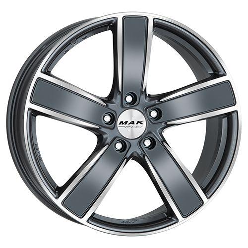 MAK TURISMO-FF gun metal mirror face 9.5Jx20 5x130 ET65