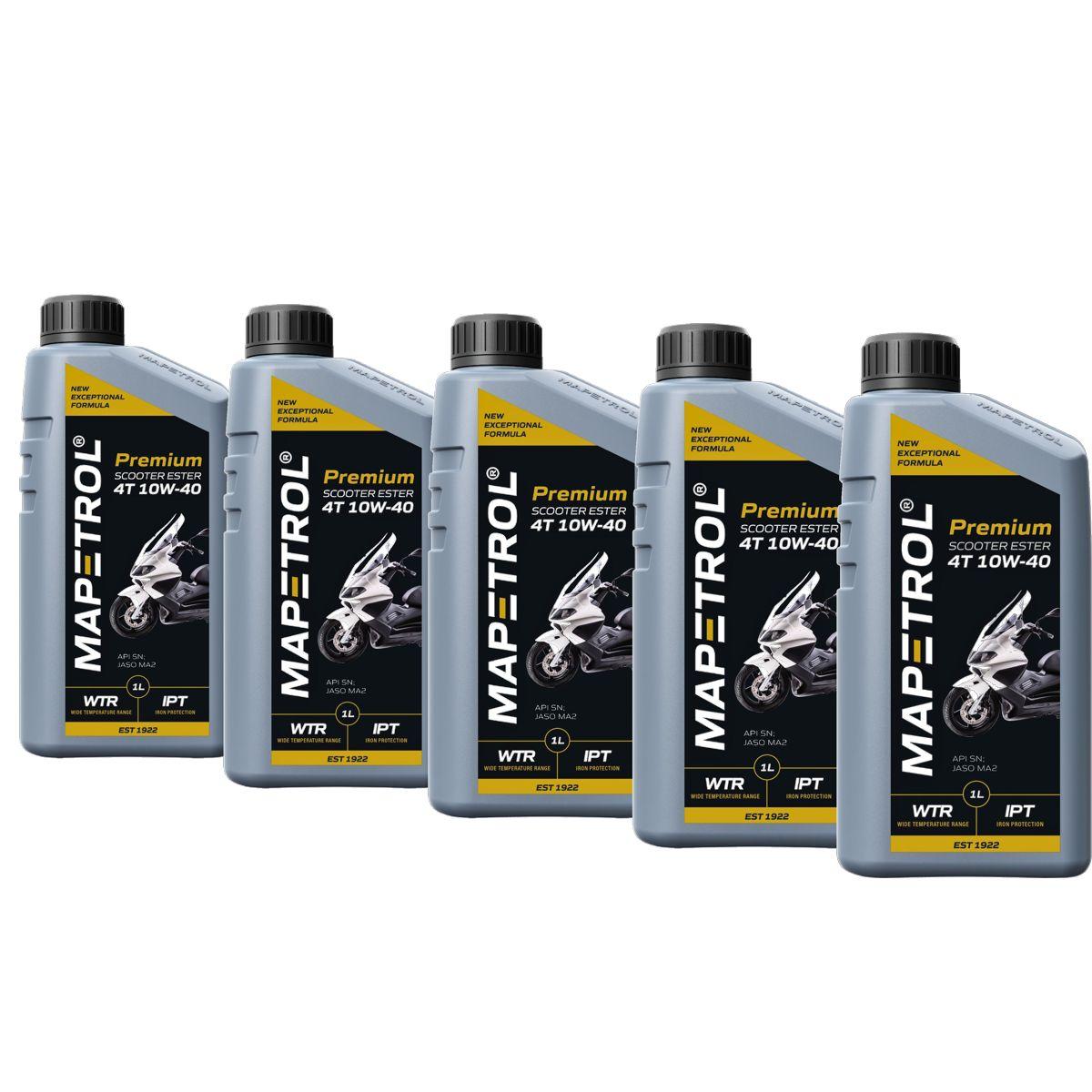 Mapetrol Premium Scooter Ester 4T 10W-40 5x1 Liter