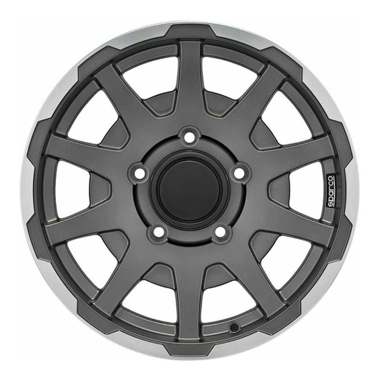 SPARCO DAKAR JIMNY matt dark grey lip polished 5.5Jx16 5x139.7 ET0