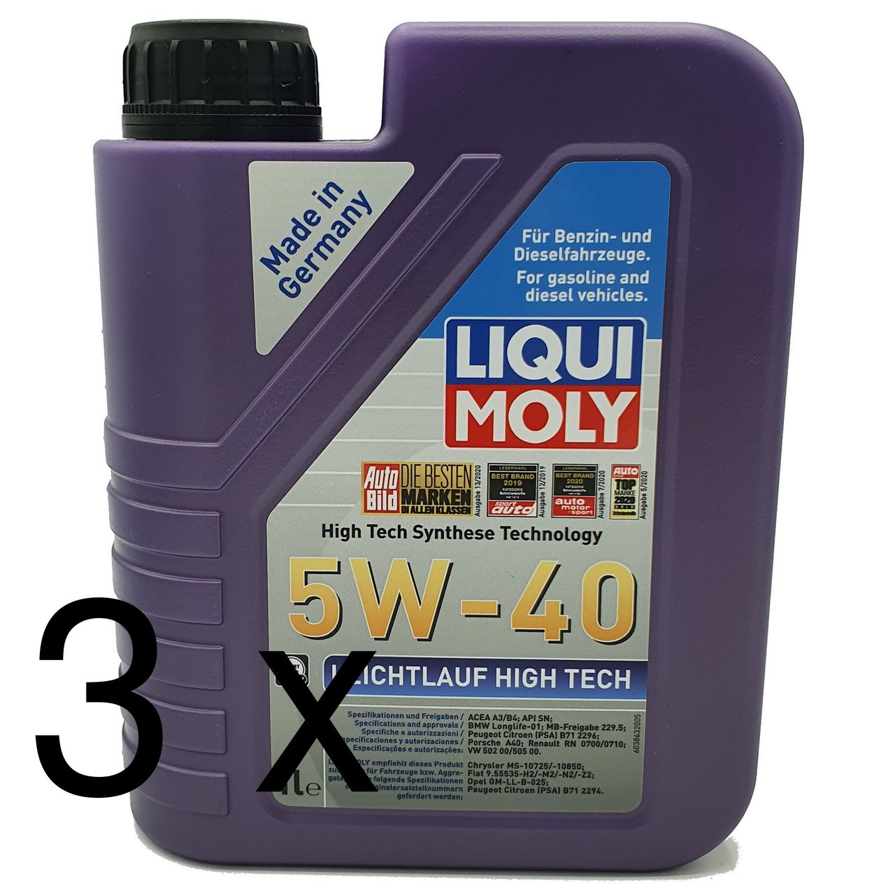 Liqui Moly Leichtlauf High Tech 5W-40 3x1 Liter