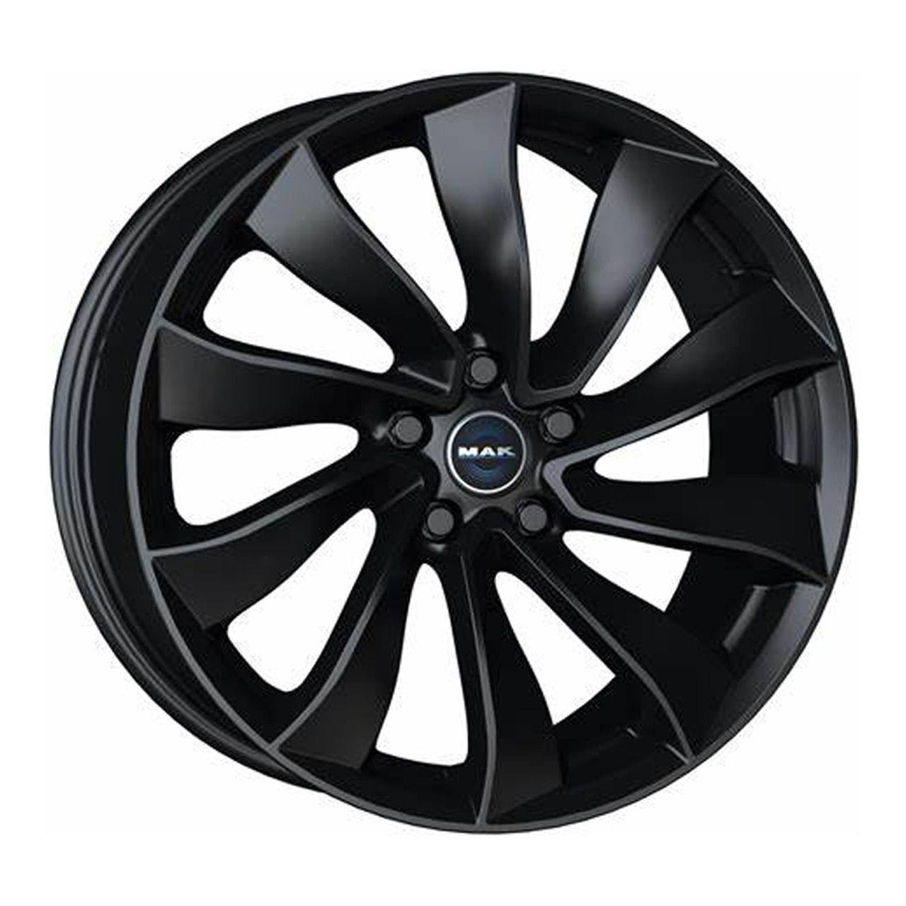 MAK SOLAR matt black 9.5Jx19 5x114 ET45