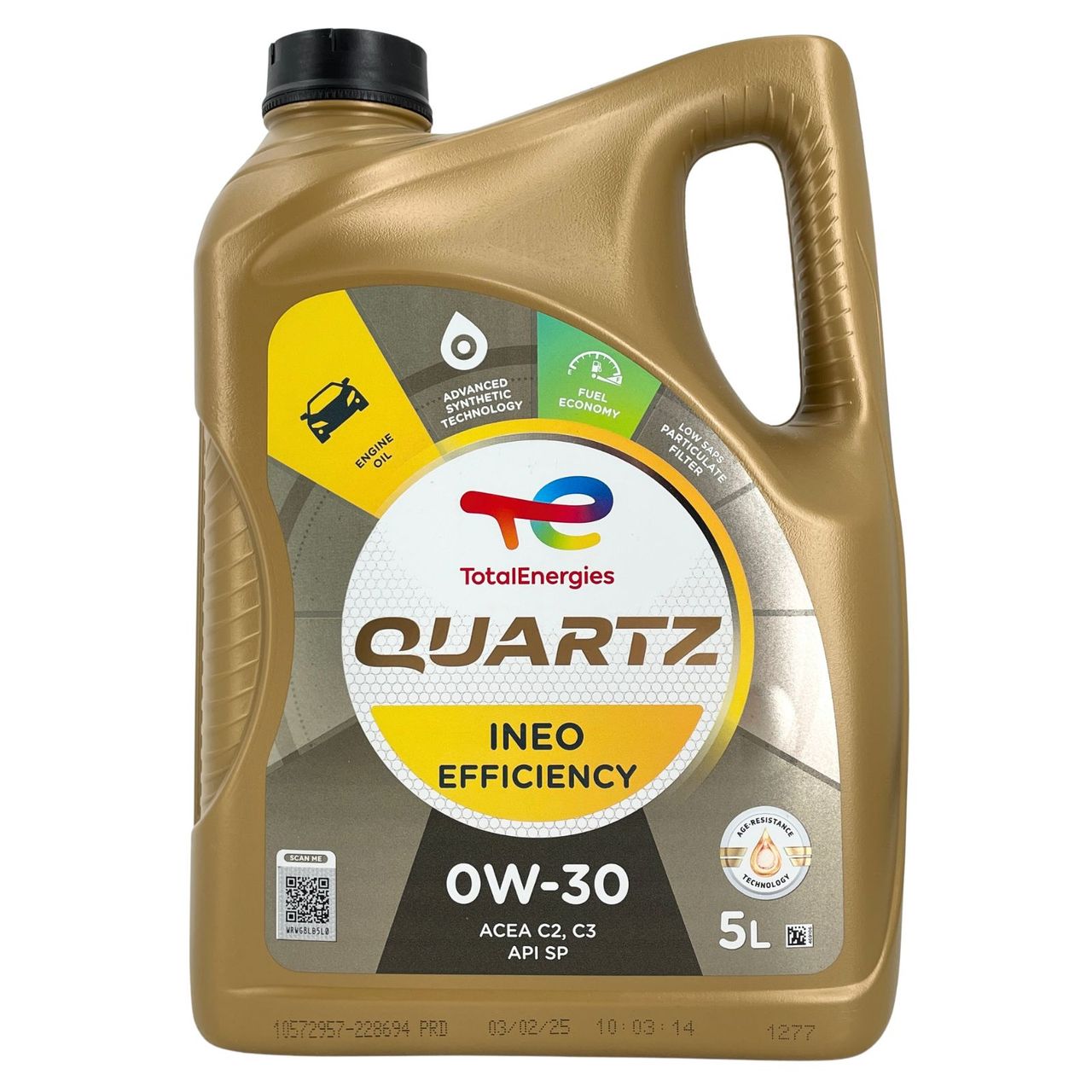 Total Quartz Ineo Efficiency 0W-30 4x5 Liter