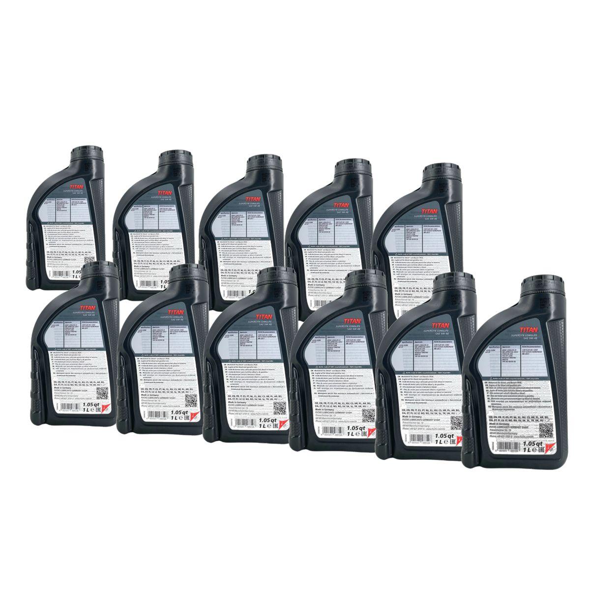 Fuchs Titan Supersyn Longlife 5W-40 11x1 Liter