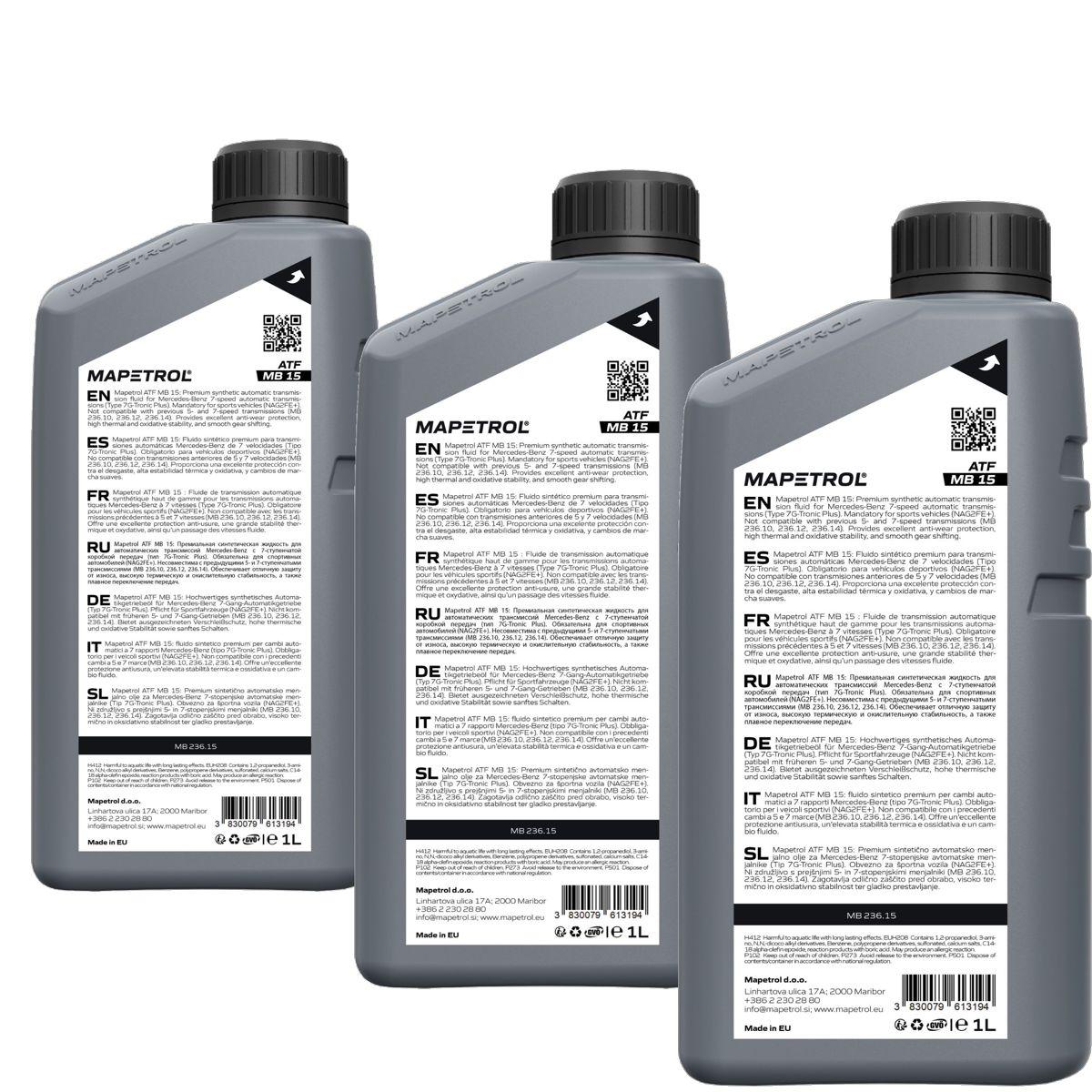Mapetrol ATF MB 15 1 Liter 3x1 Liter