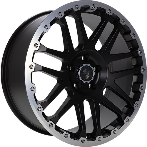 ETABETA COMBAT CV Black matt lip + cap polished 8.0Jx17 5x120 ET55