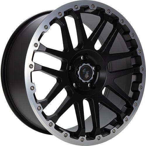 ETABETA COMBAT CV Black matt lip + cap polished 8.0Jx18 6x114 ET30