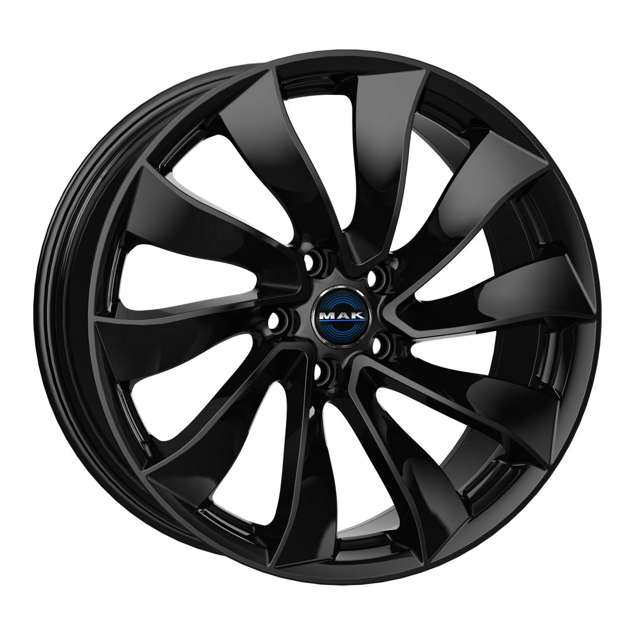 MAK SOLAR gloss black 9.5Jx20 5x114.3 ET45