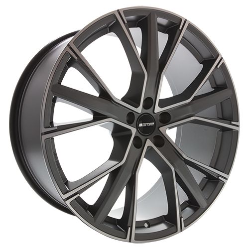 GMP GUNNER anthrazit matt diamantgeschliffen 8.0Jx18 5x112 ET35
