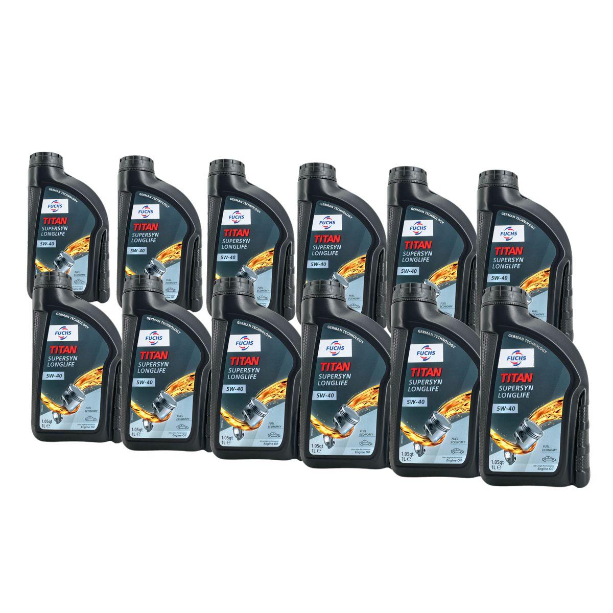 Fuchs Titan Supersyn Longlife 5W-40 12x1 Liter
