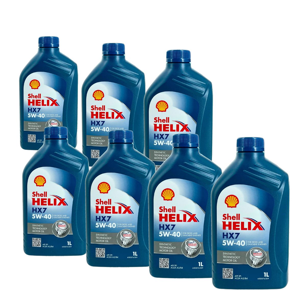 Shell Helix HX7 5W-40 7x1 Liter
