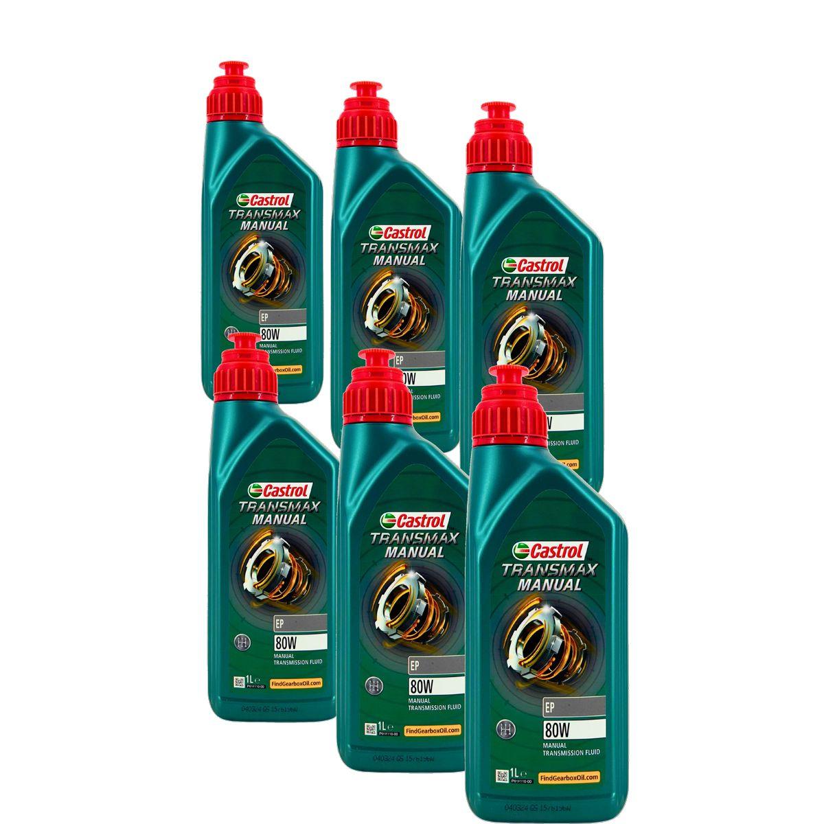 Castrol Transmax Manual EP 80W 6x1 Liter