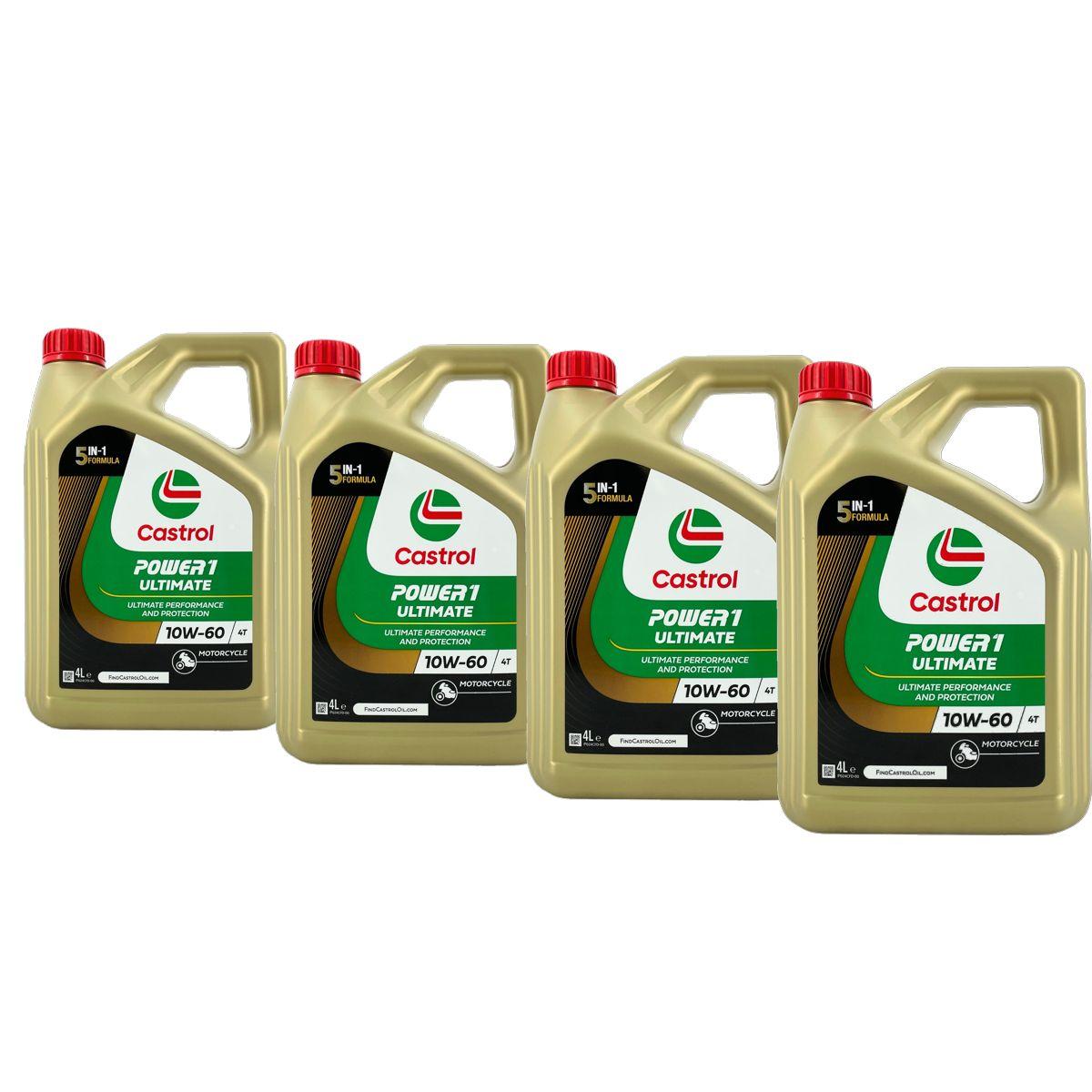 Castrol Power 1 Ultimate 4T 10W-60 4x4 Liter
