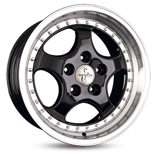 KESKIN WHEELS KT2 CUP black lip polish 8.5Jx18 5x130 ET52