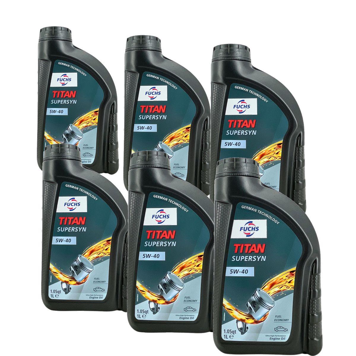 Fuchs Titan Supersyn 5W-40 6x1 Liter