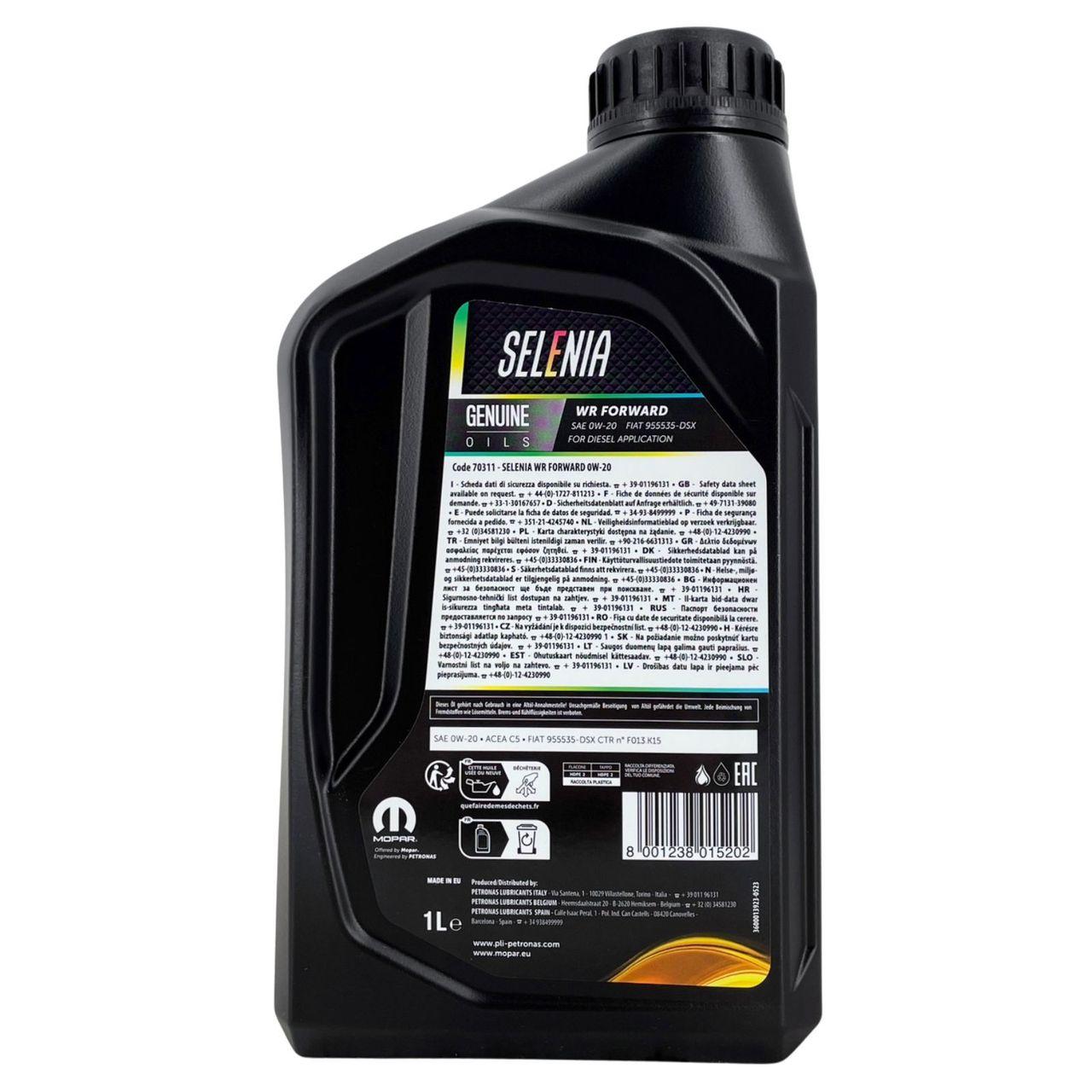 Selenia WR Forward 0W-20 1 Liter