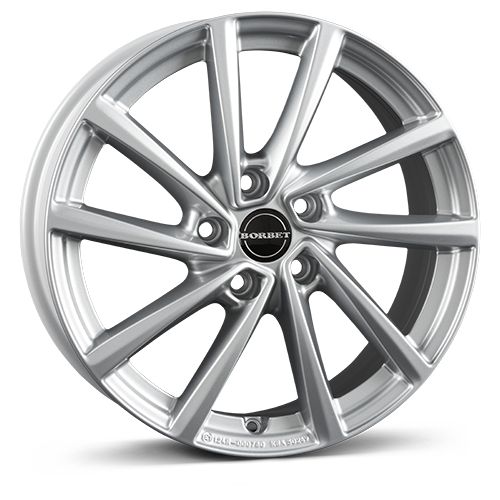 BORBET DESIGN V kristallsilber 7.0Jx19 5x108 ET38