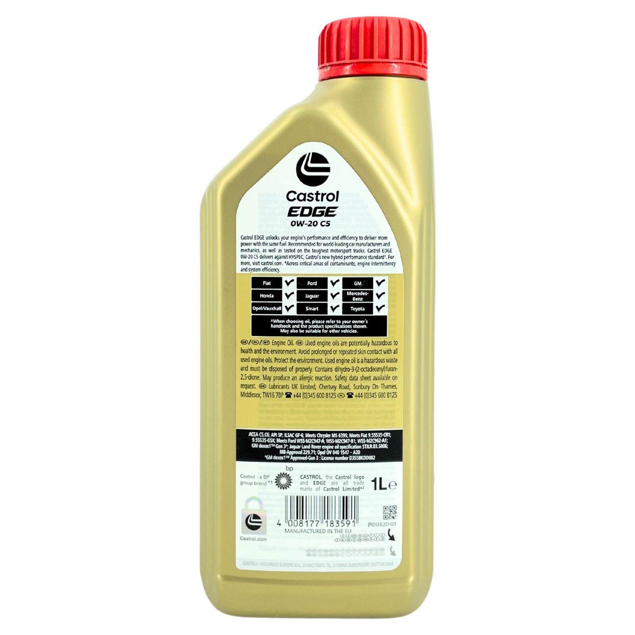 Castrol Edge 0W-20 C5 1 Liter