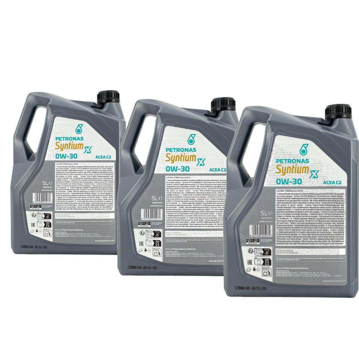 Petronas Syntium X 0W-30 C2 3x5 Liter