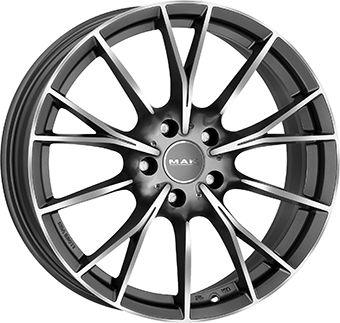 MAK FABRIK gun metal mirror face 8.0Jx20 5x120 ET30