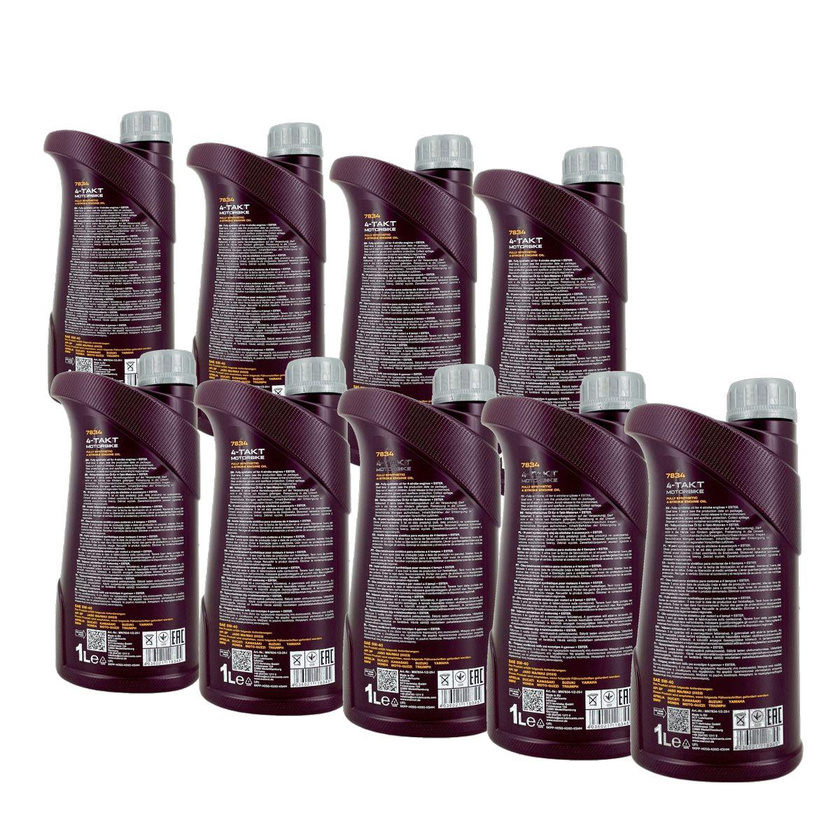 Mannol 4-Takt Motorbike 5W-40 9x1 Liter
