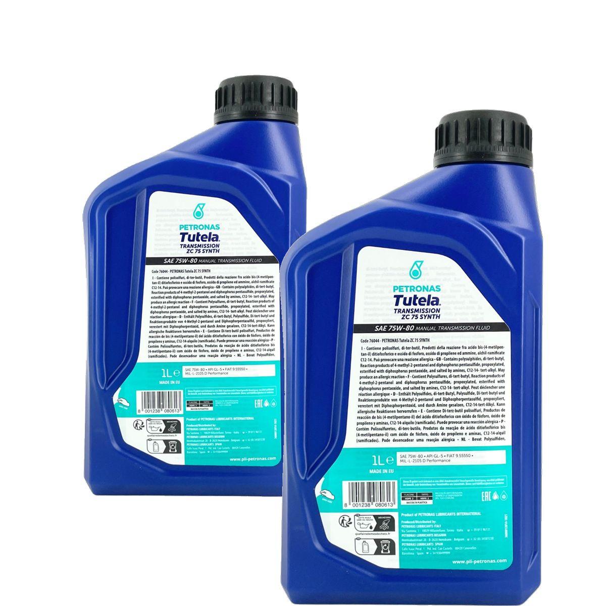 Petronas Tutela Transmission ZC 75 Synth 75W-80 API GL-5 2x1 Liter