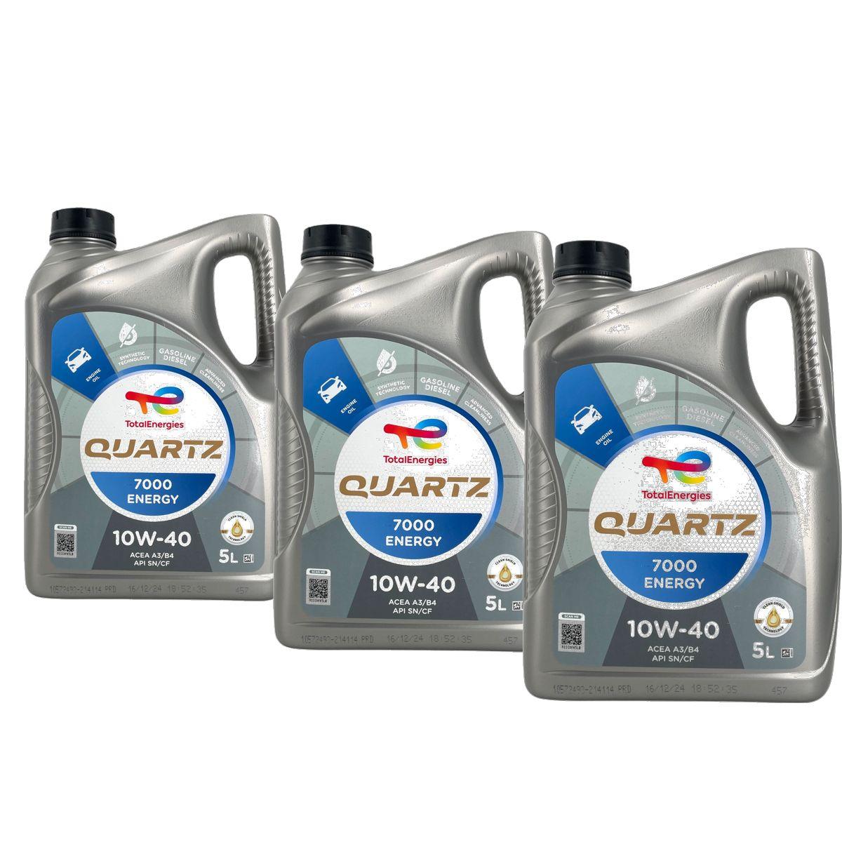 Total Quartz 7000 Energy 10W-40 3x5 Liter
