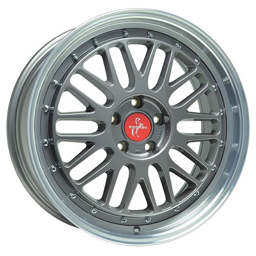 KESKIN WHEELS KT22 RETRO titan grey lip polish 8.5Jx20 5x112 ET45