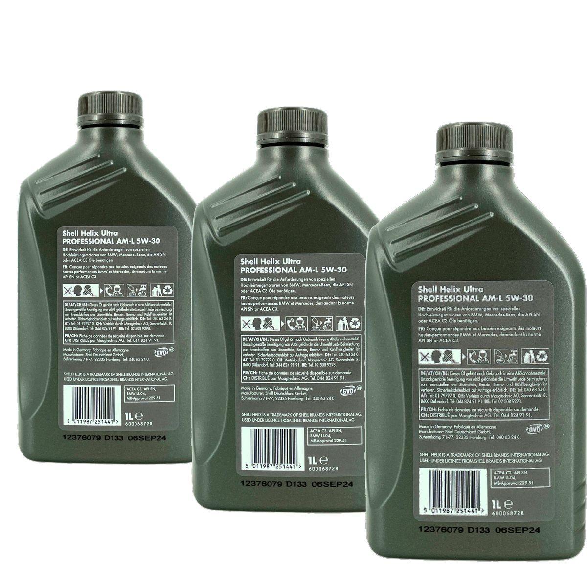 Shell Helix Ultra Professional AM-L 5W-30 3x1 Liter