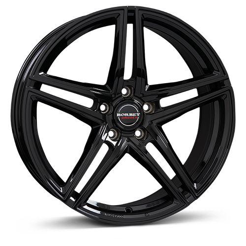 BORBET DESIGN XRT schwarz glänzend 8.0Jx18 5x112 ET21