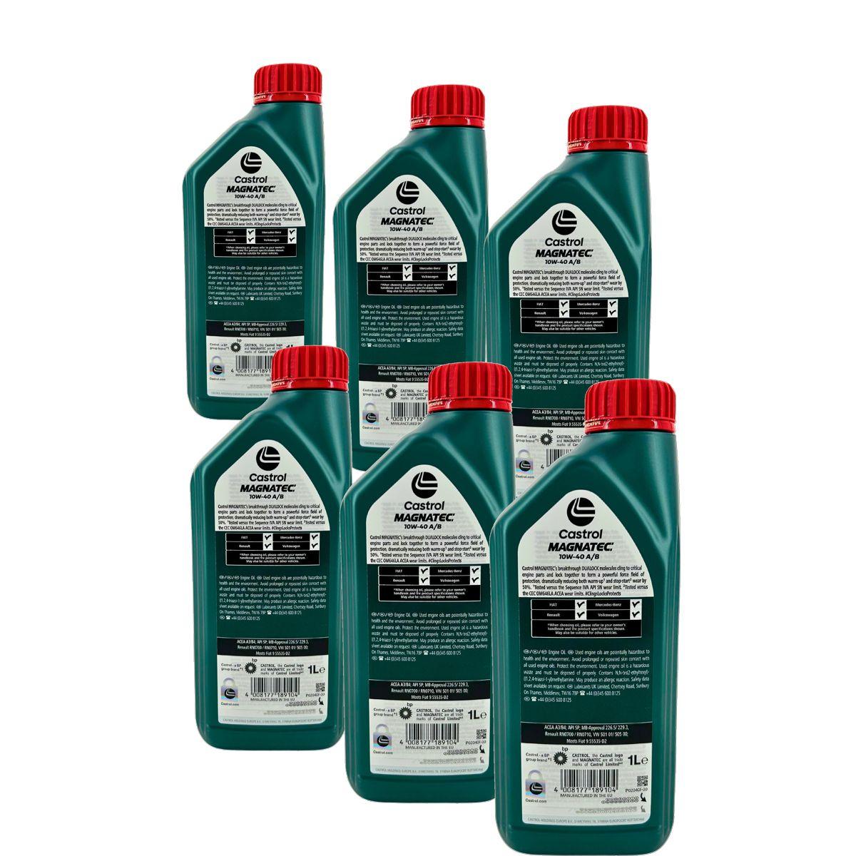 Castrol Magnatec 10W-40 A/B 6x1 Liter