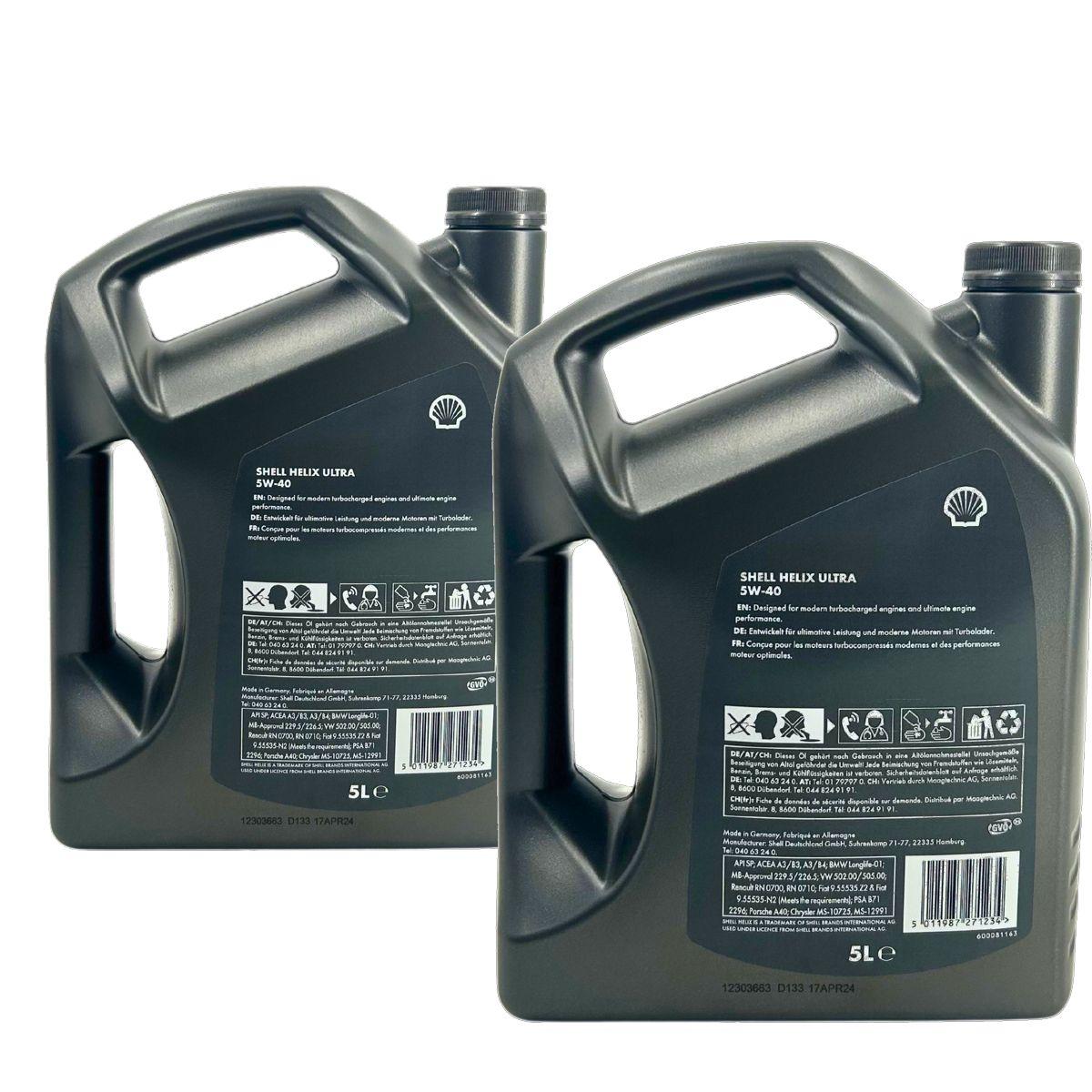 Shell Helix Ultra 5W-40 2x5 Liter