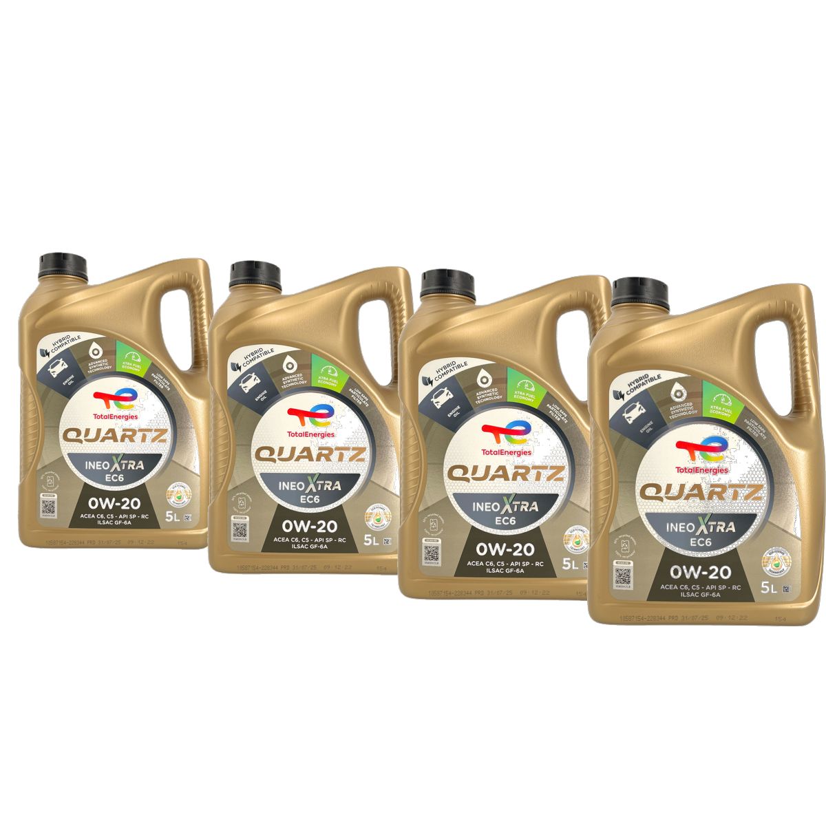 Total Quartz Ineo Xtra EC6 0W-20 4x5 Liter