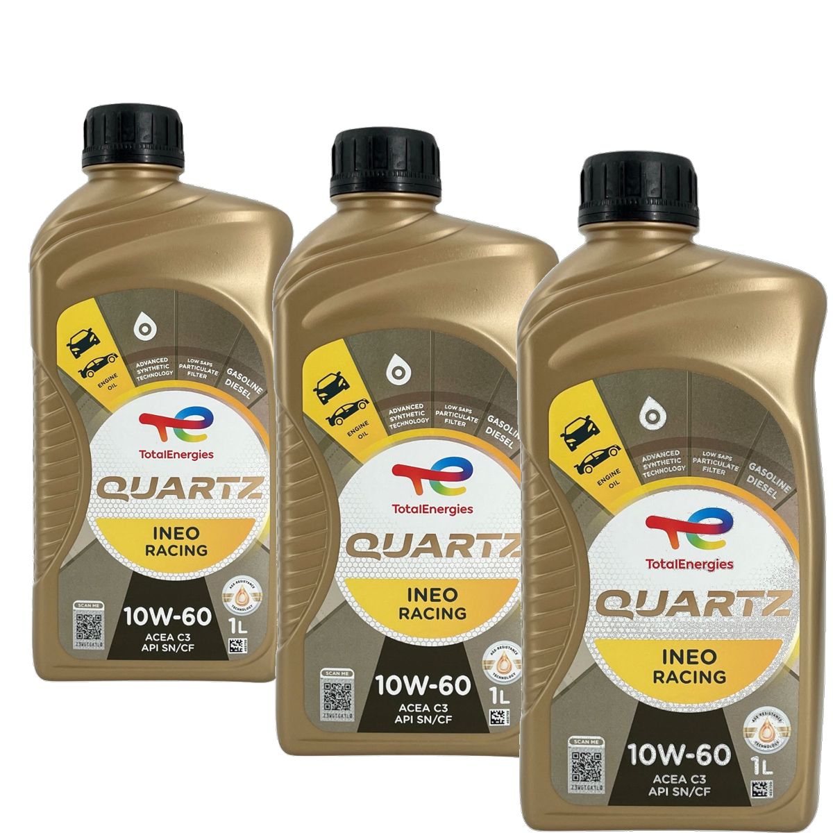 Total Quartz Ineo Racing 10W-60 3x1 Liter