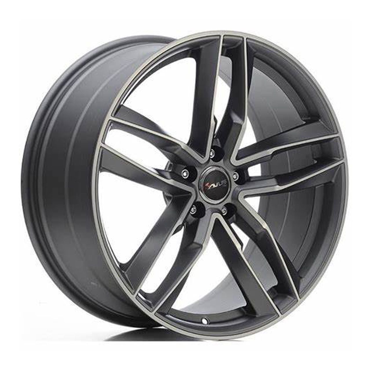 AVUS RACING AF16 matt anthracite polished 7.5Jx17 5x112 ET29