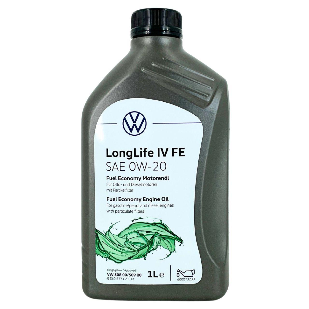 Original VW LongLife IV 4 FE SAE 0W 20 508 00 509 00 11x1 Liter original-vw-longlife-iv-4-fe-sae-0w-20-508-00-509-00-11x1-liter
