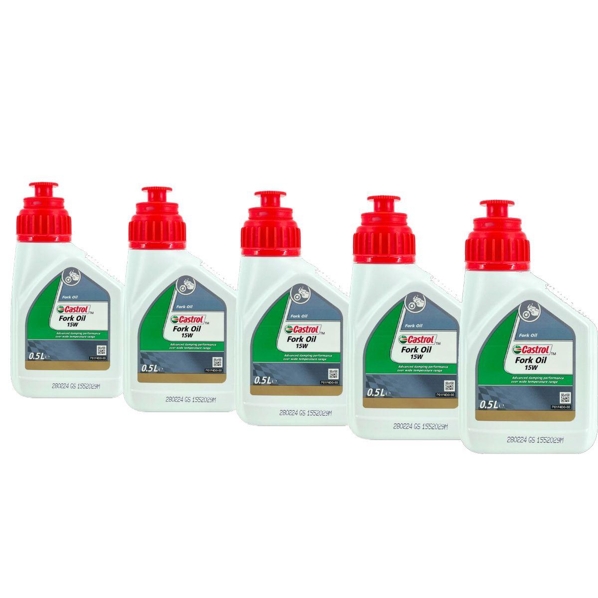 Castrol Fork Oil 15W Gabelöl 5x500 ML