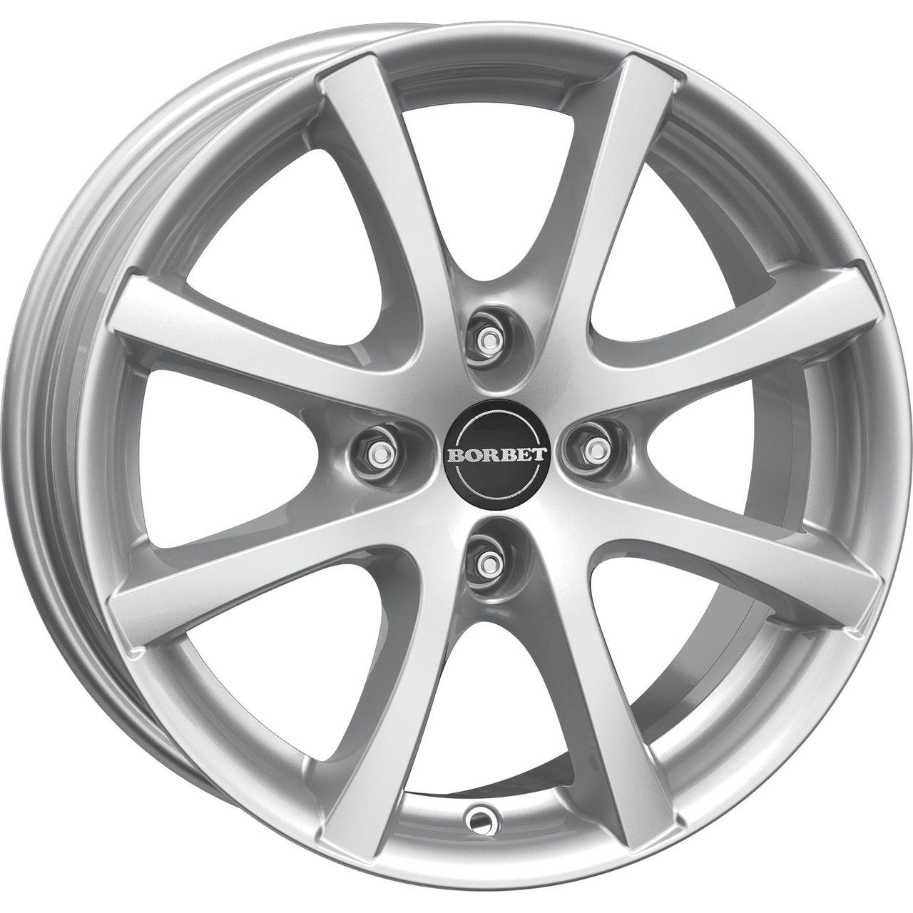 BORBET DESIGN LV4 kristallsilber 5.5Jx14 4x98 ET35