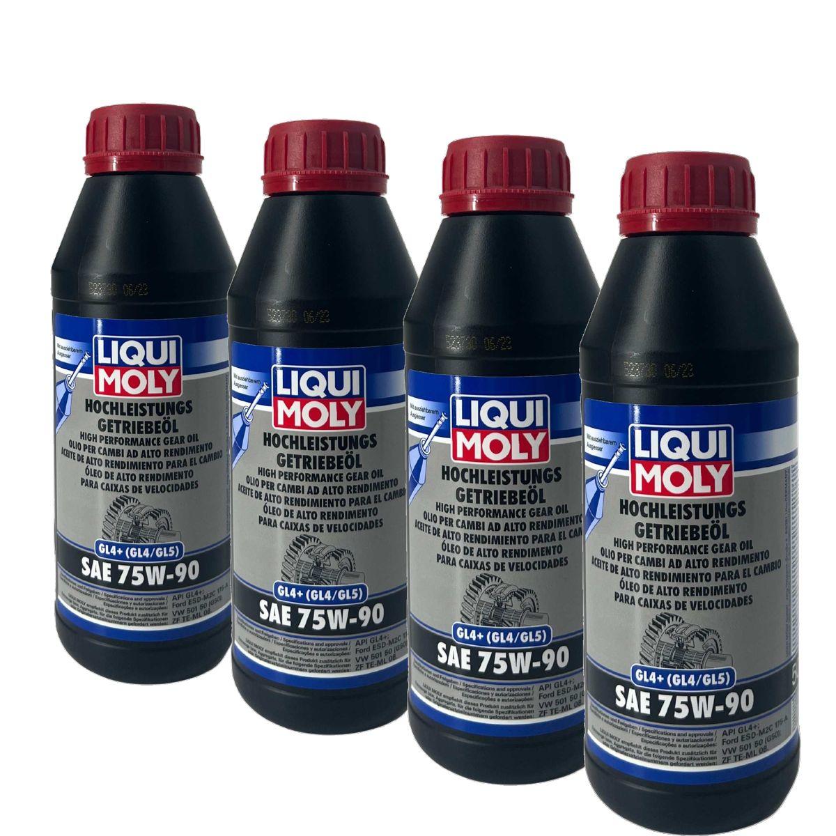 Liqui Moly Hochleistungs-Getriebeöl (GL4+) SAE 75W-90 4x500 ML