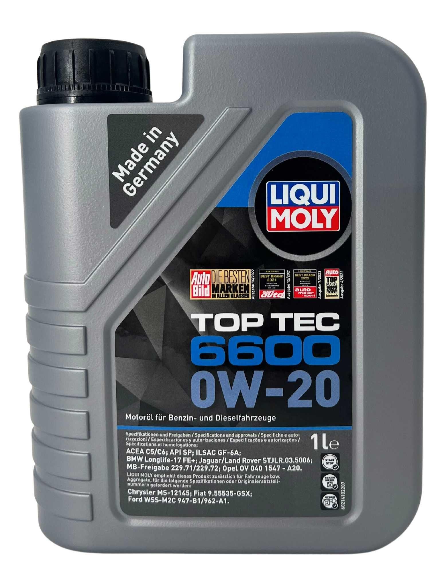 Liqui Moly Top Tec 4200 20 Liter Liqui Moly Top Tec 6600 0W-20 1 Liter | R38073045