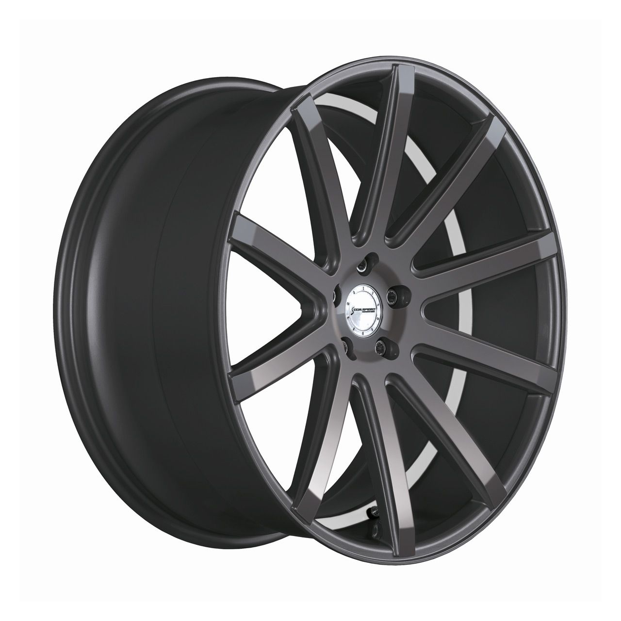 CORSPEED DEVILLE Gunmetal/ undercut Color Trim weiß 10.5Jx20 5x112 ET15